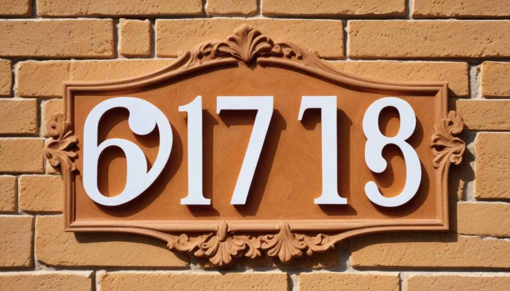 Décoration de bâtiment : Plaques de numéros de maison
