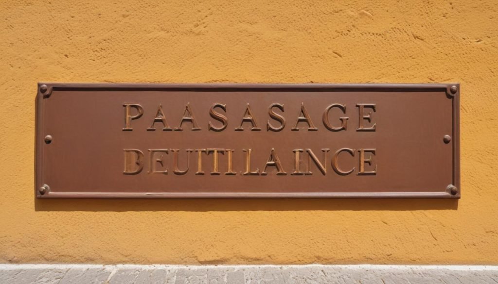 Décoration de bâtiment : Plaques de signalisation de cédez le passage
