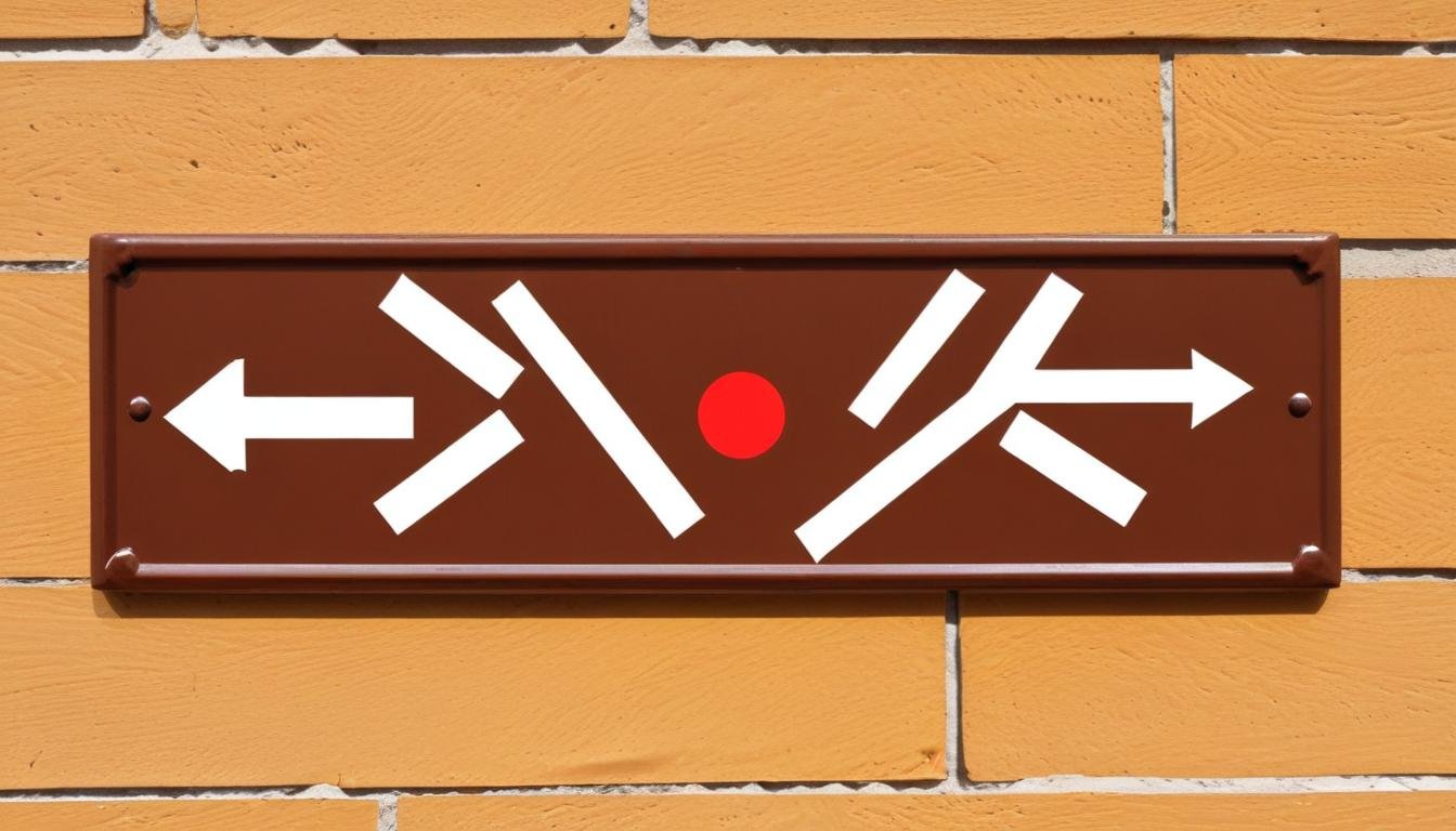 Décoration de bâtiment : Plaques de signalisation de direction