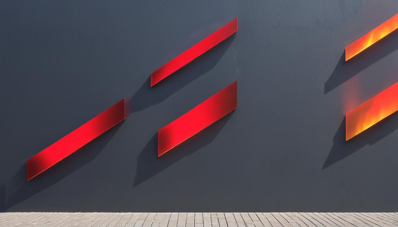 Décoration de bâtiment : Plaques de signalisation de feu tricolore