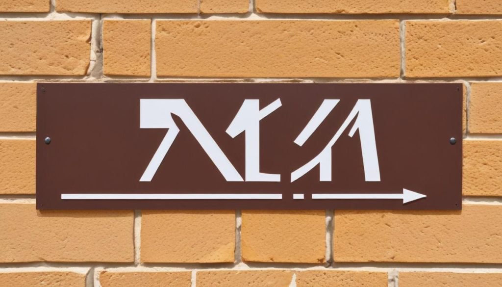 Décoration de bâtiment : Plaques de signalisation de passage piéton