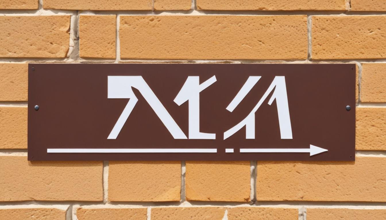 Décoration de bâtiment : Plaques de signalisation de passage piéton