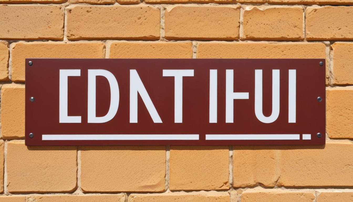 Décoration de bâtiment : Plaques de signalisation de stationnement