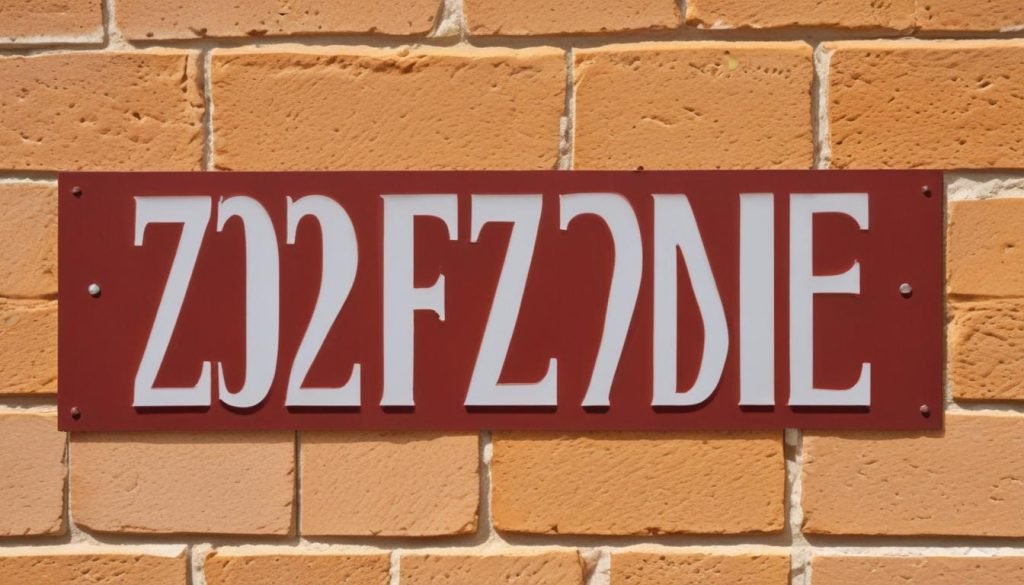Décoration de bâtiment : Plaques de signalisation de zone de rencontre