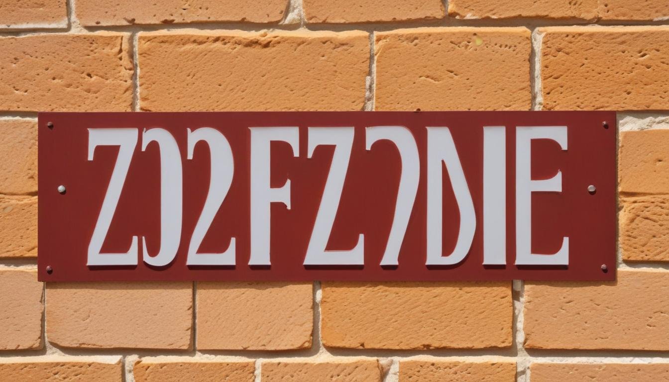 Décoration de bâtiment : Plaques de signalisation de zone de rencontre