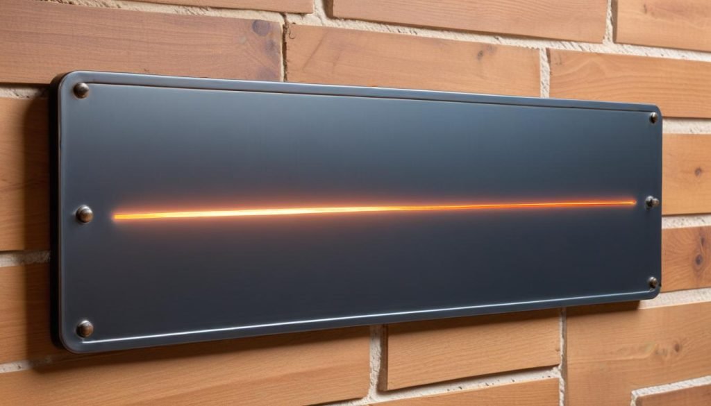 Plaque signalétique en métal