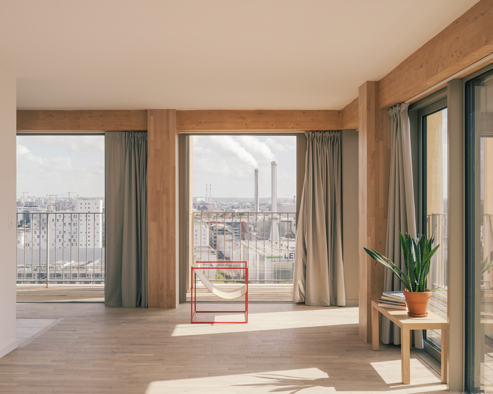 Les logements promettent espace lumière et vue sur la capitale.