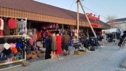 Le marché de la ville de Zaysan. Région orientale du Kazakhstan, 7 janvier 2020.