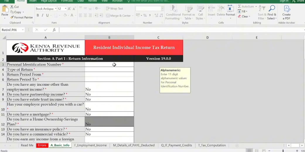 Comment déposer KRA Renvoie à l'aide du formulaire P9