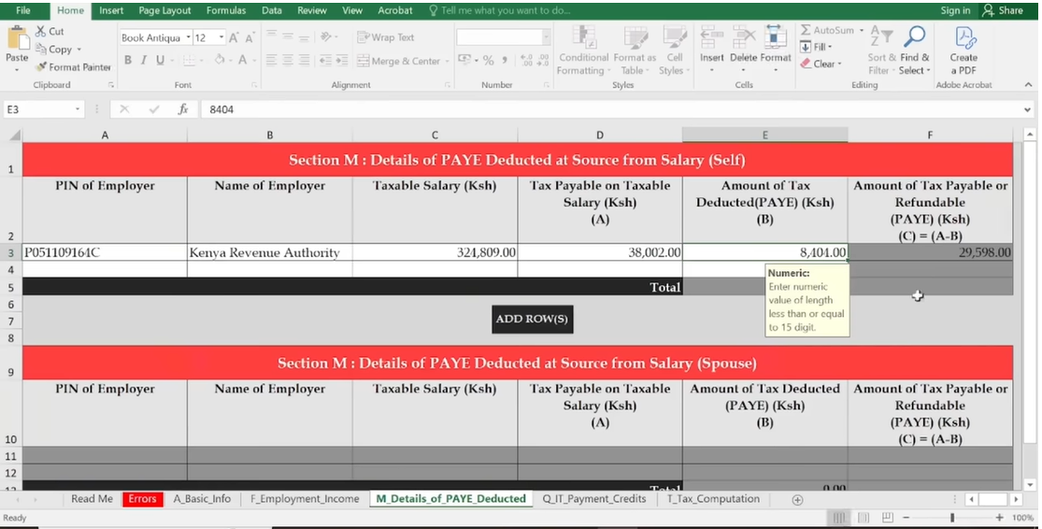 Comment déposer KRA Renvoie à l'aide du formulaire P9