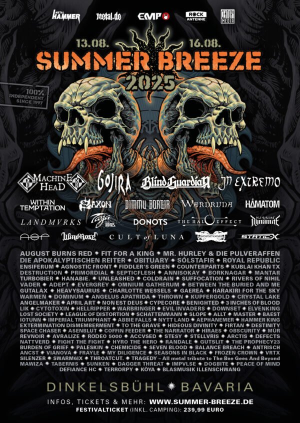 Bild Summer Breeze 2025 Flyer Final