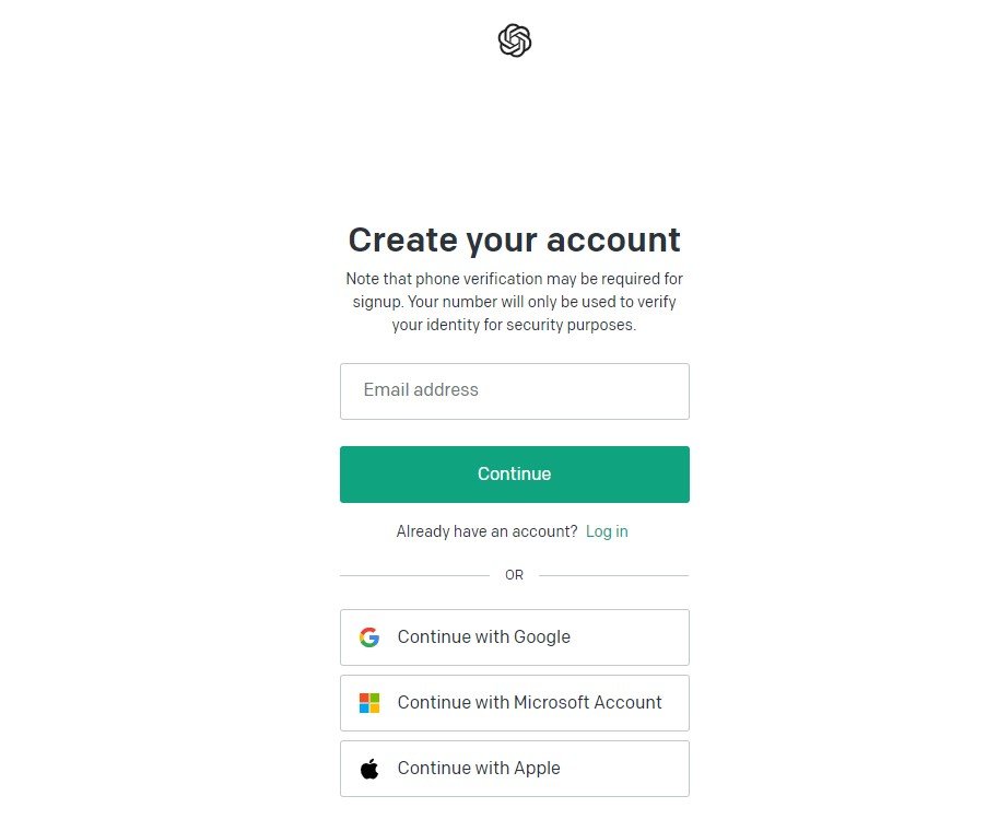 Créer un compte Chatgpt