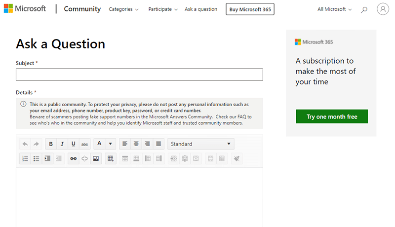 Communauté Microsoft pour obtenir de l'aide - Windows 11