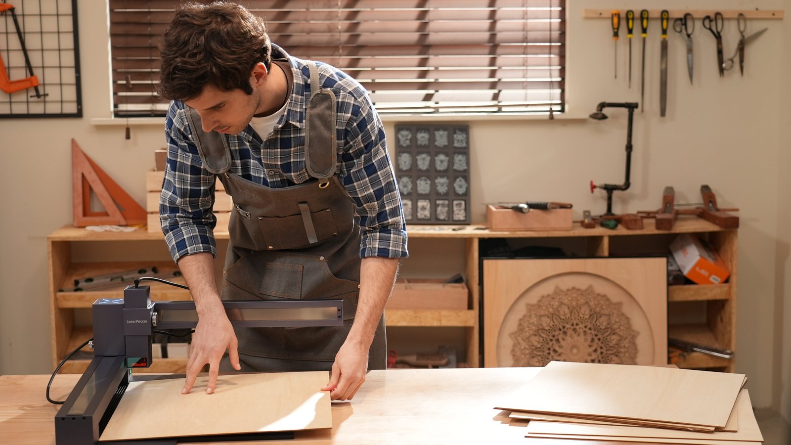 Le processus de gravure au laser en bois