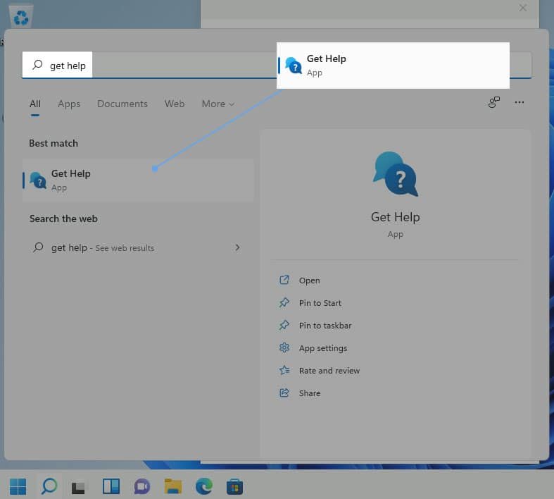 Obtenez de l'aide dans Windows 11