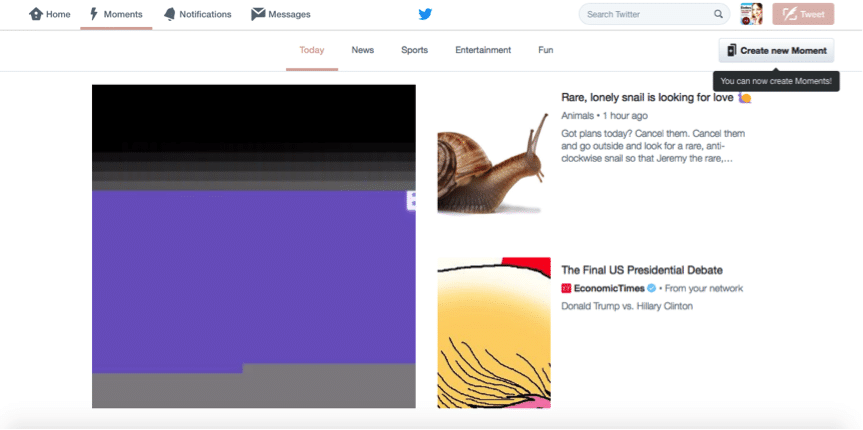 Comment créer un moment Twitter