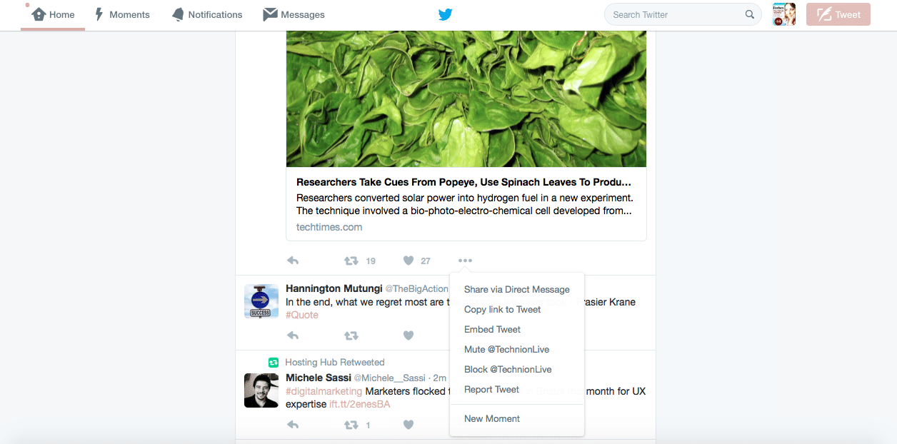 Comment créer un moment Twitter