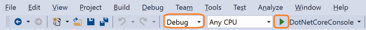 Sélectionnez une version de débogage