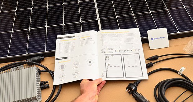 Solakon Balcony Power Plant 600W dans le test - Performance des modules solaires: 410 W par module; Type de cellule: monocristallin; Numéro de cellule: 120