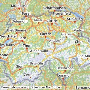 Carte de la Suisse avec Route Planner – Search.ch Carte de la Suisse avec Route Planner – Search.ch