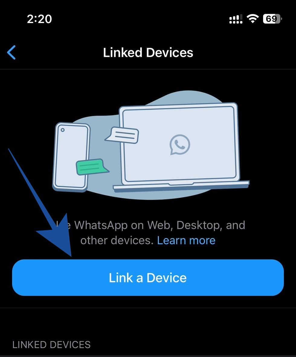 Lier un appareil pour WhatsApp Web