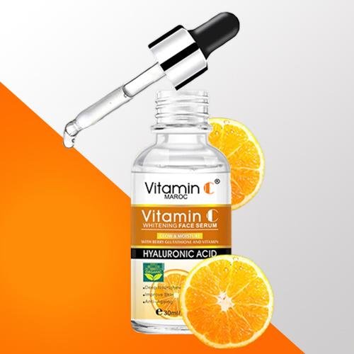 Sérum de vitamine C pour l'éclairage et les soins de la peau et le traitement de ses problèmes à partir de la vitamine C Maroc