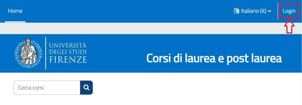 Venez autenticarsi à piattaforma | Corsi di Laurea E Post Laurea