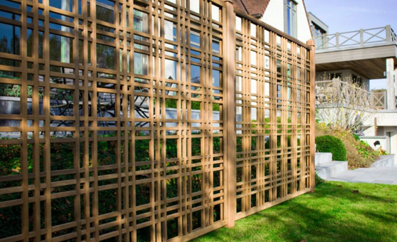 treillis support pour plantes grimpantes en bois- woodexp 78