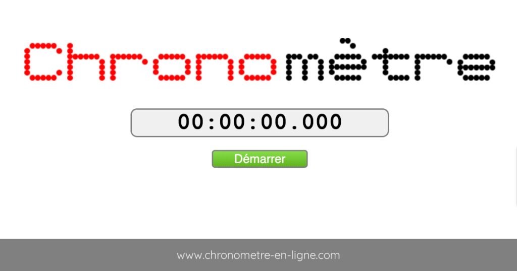 Chronomètre en ligne