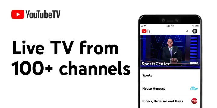 YouTube TV – Regardez et DVR Sports en direct, émissions et nouvelles