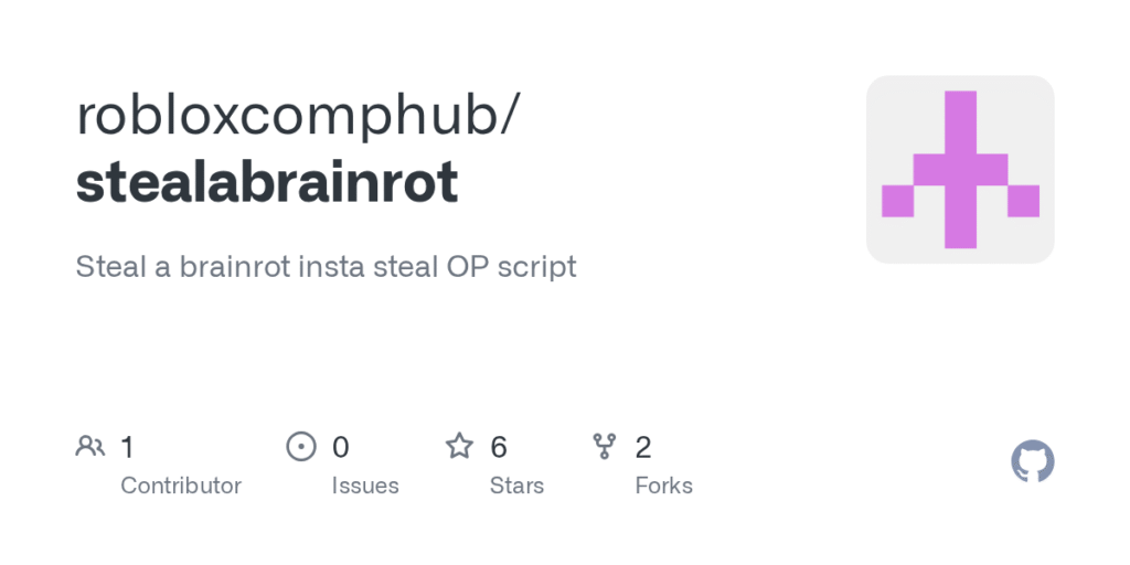 GitHub – RobloxCOMPhub / Stealabrainrot: Vol un cerveau Insta Steal Op …