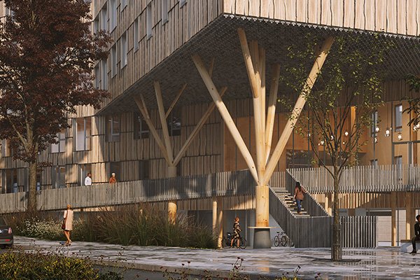 Deux Pyramides d’Argent pour le projet Wood à Grenoble