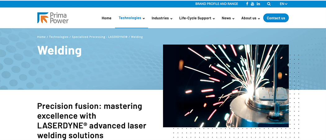 Laser de puissance Prima.