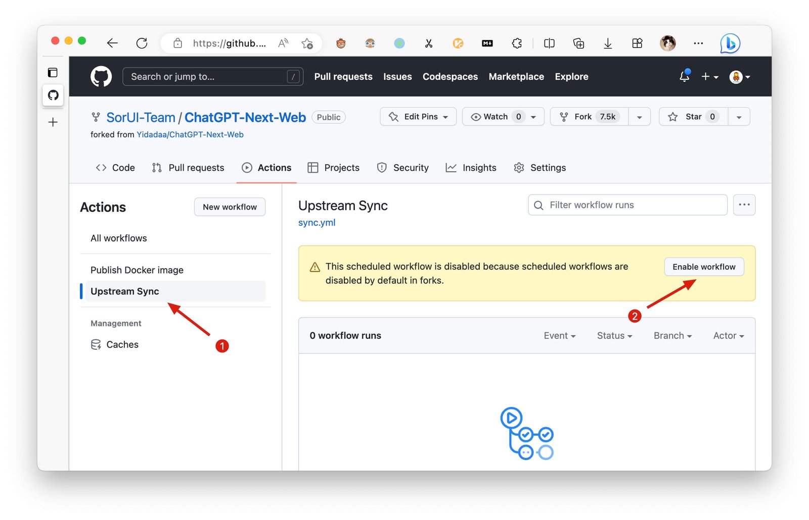 Activer les mises à jour automatiques