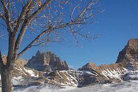 Badlands en hiver