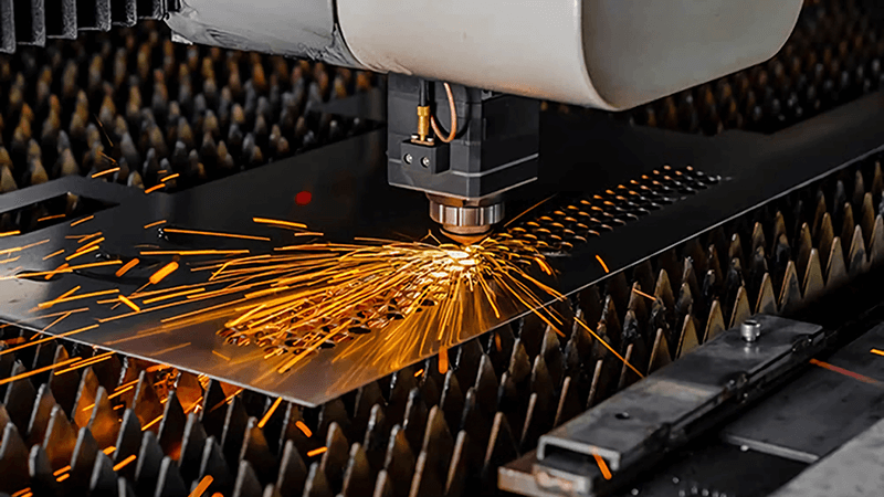Laser à fibre utilisé dans la décoration des bâtiments, la découpe du métal