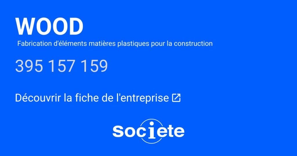 WOOD (PARIS) Chiffre d'affaires, résultat, bilans sur SOCIETE.COM … WOOD (PARIS) Chiffre d'affaires, résultat, bilans sur SOCIETE.COM …