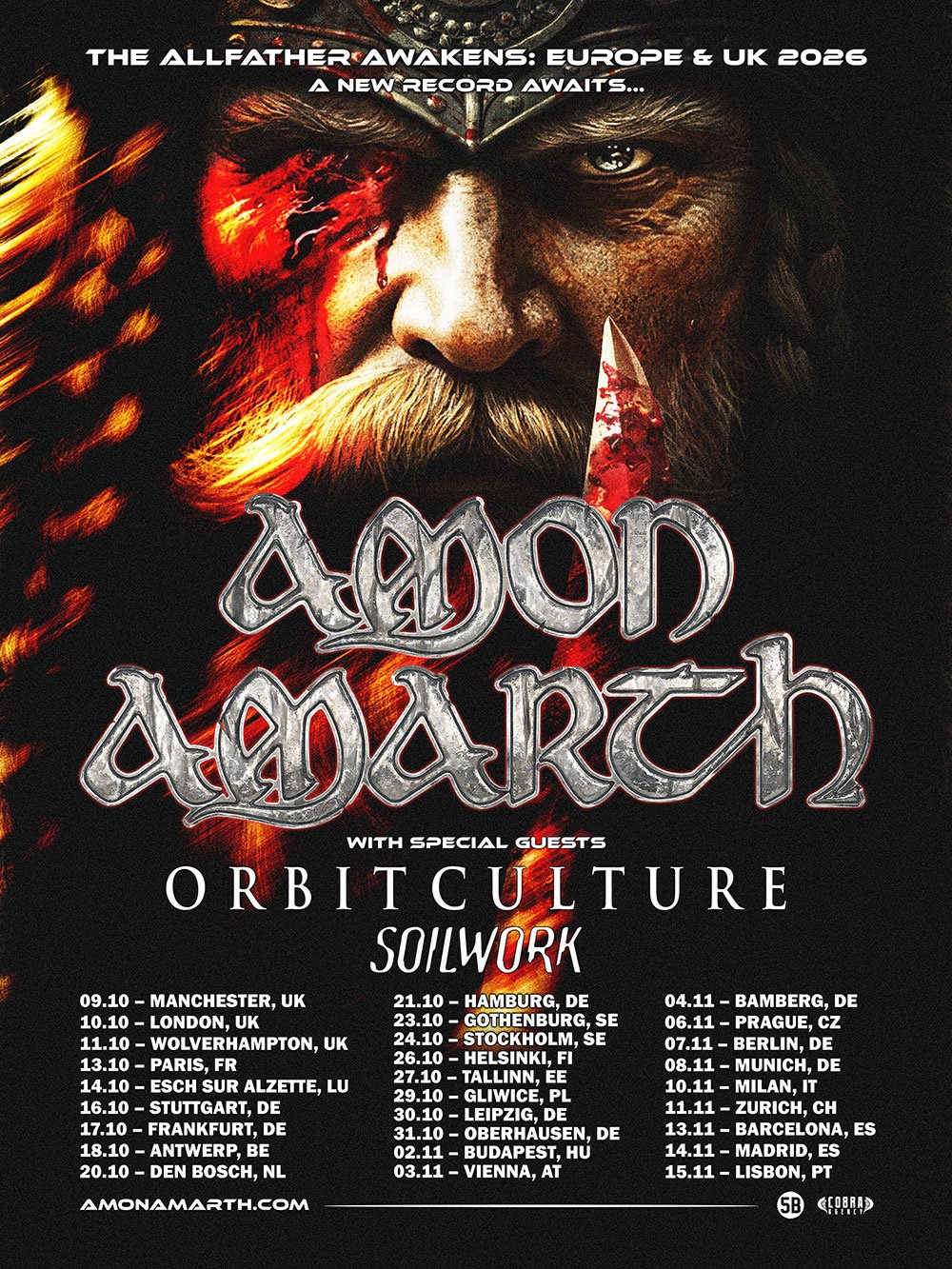 Amon Amarth – La tournée Allfather Awakens 2026