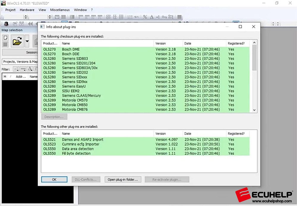 Téléchargement gratuit WinOLS 4.70 pour KT200 / IO / pcmtuner