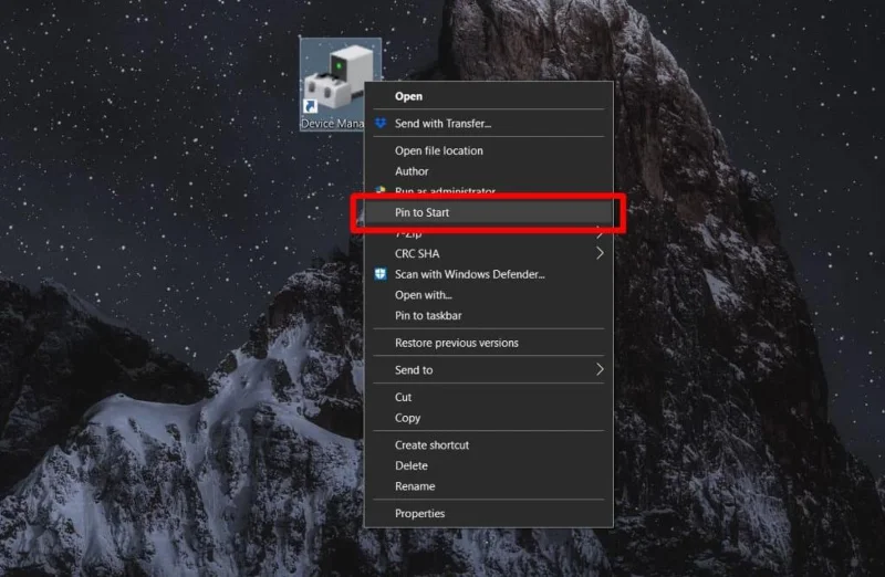 Comment épingler le Gestionnaire de périphériques au menu Démarrer de Windows 10 Comment épingler le Gestionnaire de périphériques au menu Démarrer de Windows 10