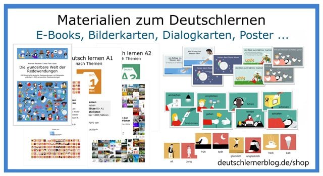 Materialien zum Deutsch lernen, E-Books, Bilderkartten