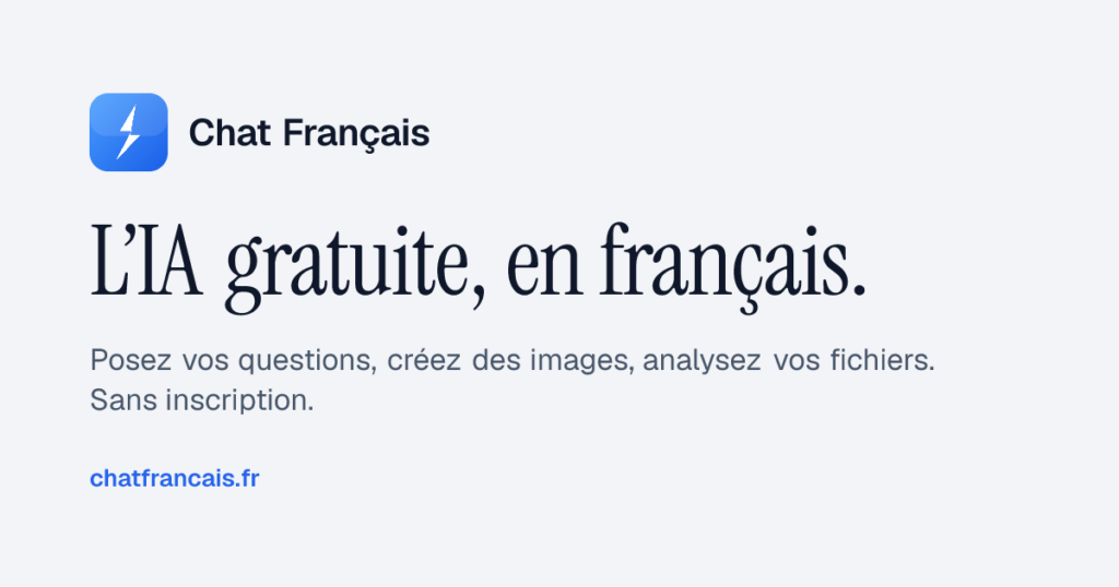Chat GPT Gratuit : utilisez l’IA en français sans inscription Chat GPT Gratuit : utilisez l’IA en français sans inscription