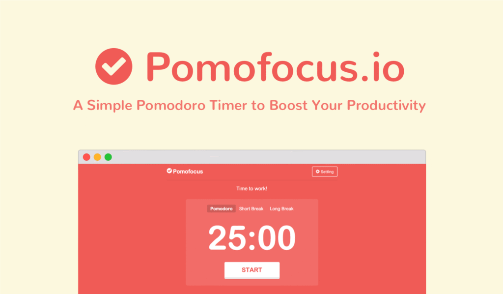 Minuterie Pomodoro en ligne – Pomofocus