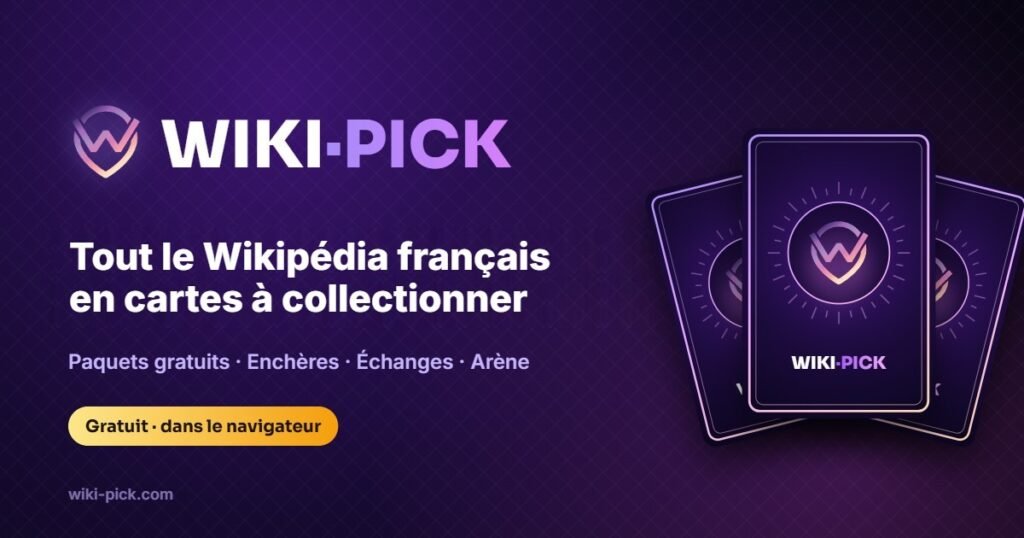 Wiki-Pick — tout le Wikipédia en cartes à collectionner